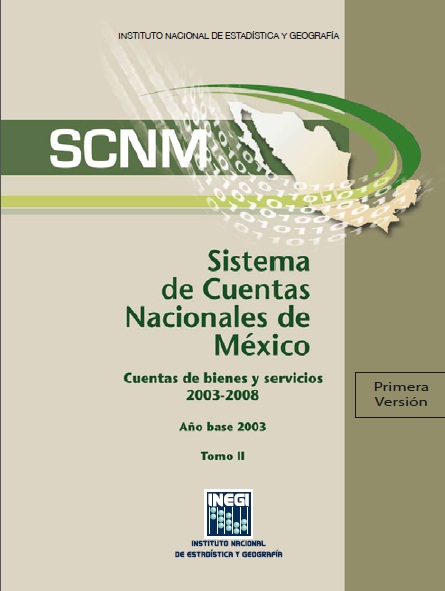 Portada de Sistema de cuentas nacionales de México, Tomo II